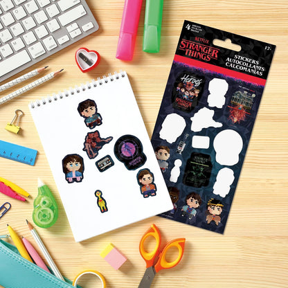 Stranger Things 5 - Pegatina estándar Pixel Friends Forever - 4 hojas