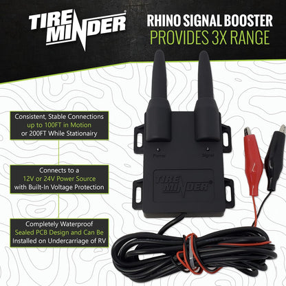 TireMinder i10 RV TPMS con 4 transmisores, Negro