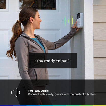 myQ Smart Garage Door - Teclado de vídeo con cámara Gran Angular, códigos Pin Personalizables y Control de Smartphone: Toma el Control de tu Acceso al cochera Funciona con abridores de Chamberlain,