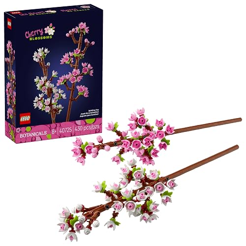 LEGO Flores de Cerezo - Juguetes de Construcción para Niñas y Niños, Años 8+ - Decoración para Escritorio, Recamara - 40725