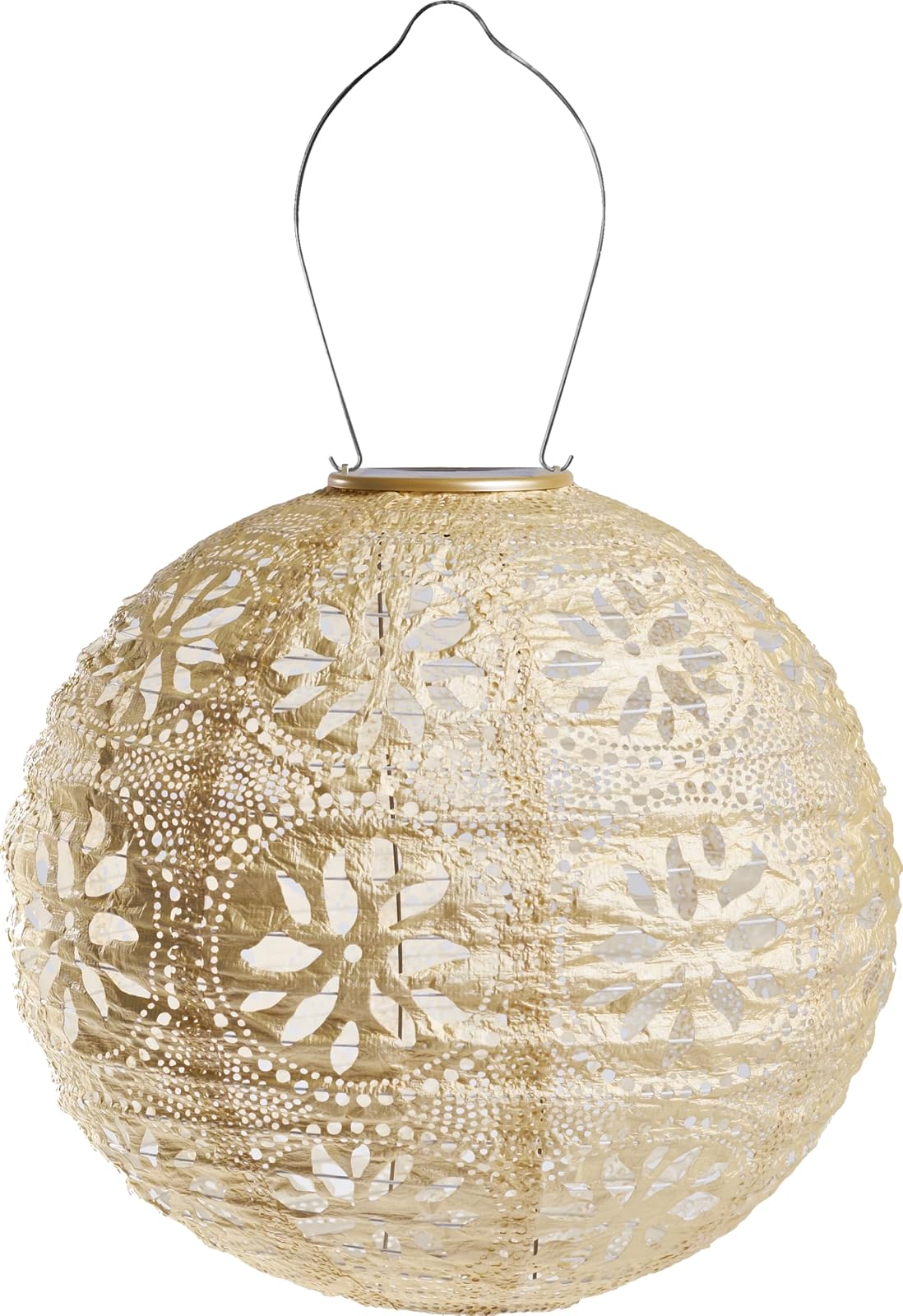Allsop Home and Garden Soji Stella Boho Literna de globo, Perla