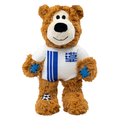Kong Wild Knots Bear Juguete de Peluche para Perro con Playera de Selección - Grecia