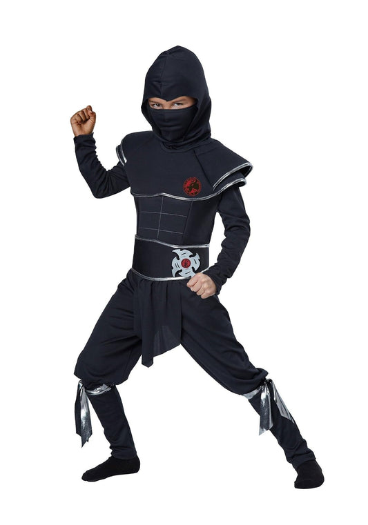 Disfraces de California Ninja Warrior – Niño Disfraz, Negro, Pequeño