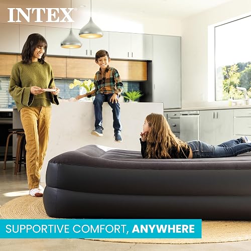 Intex Dura-Beam Series - Cama de Aire elevada con Bomba Interna (Modelo 2021)