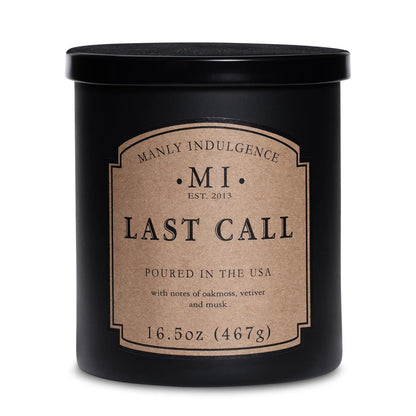 Manly Indulgence Vela Perfumada para Hombre, 16 oz - Lavanda