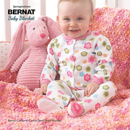 Bernat Baby Blanket Yarn, 10.5 oz, Super Bulky 6 Gauge - Lilac Dove - Single Ball Machine Wash & Dry