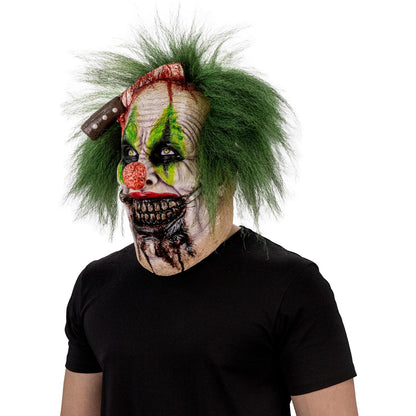 Ghoulish Productions Máscara De Látex Maurice Gluttonous Clown, Accesorio Cosplay Payaso Glotón, Disfraz Aterrador para Halloween y Fiestas Temáticas, Cosplay Bufón Creepy, Diseño Artesanal