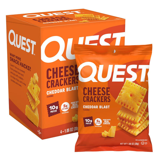Quest Crackers sabor Cheddar - CJ con 4