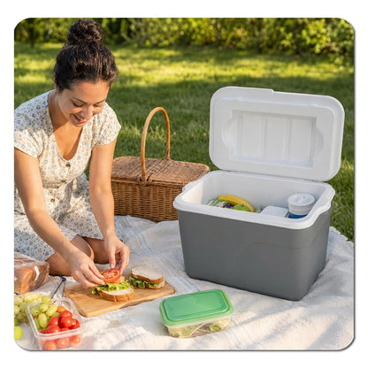 ESTRA Hielera Familiar Insulada 42 L (44 QT) | Espacio para 60 latas | Mantiene frío por Tiempo prolongado | Asas Laterales portátiles | Perfecta para Camping, Picnic, Playa y Viajes