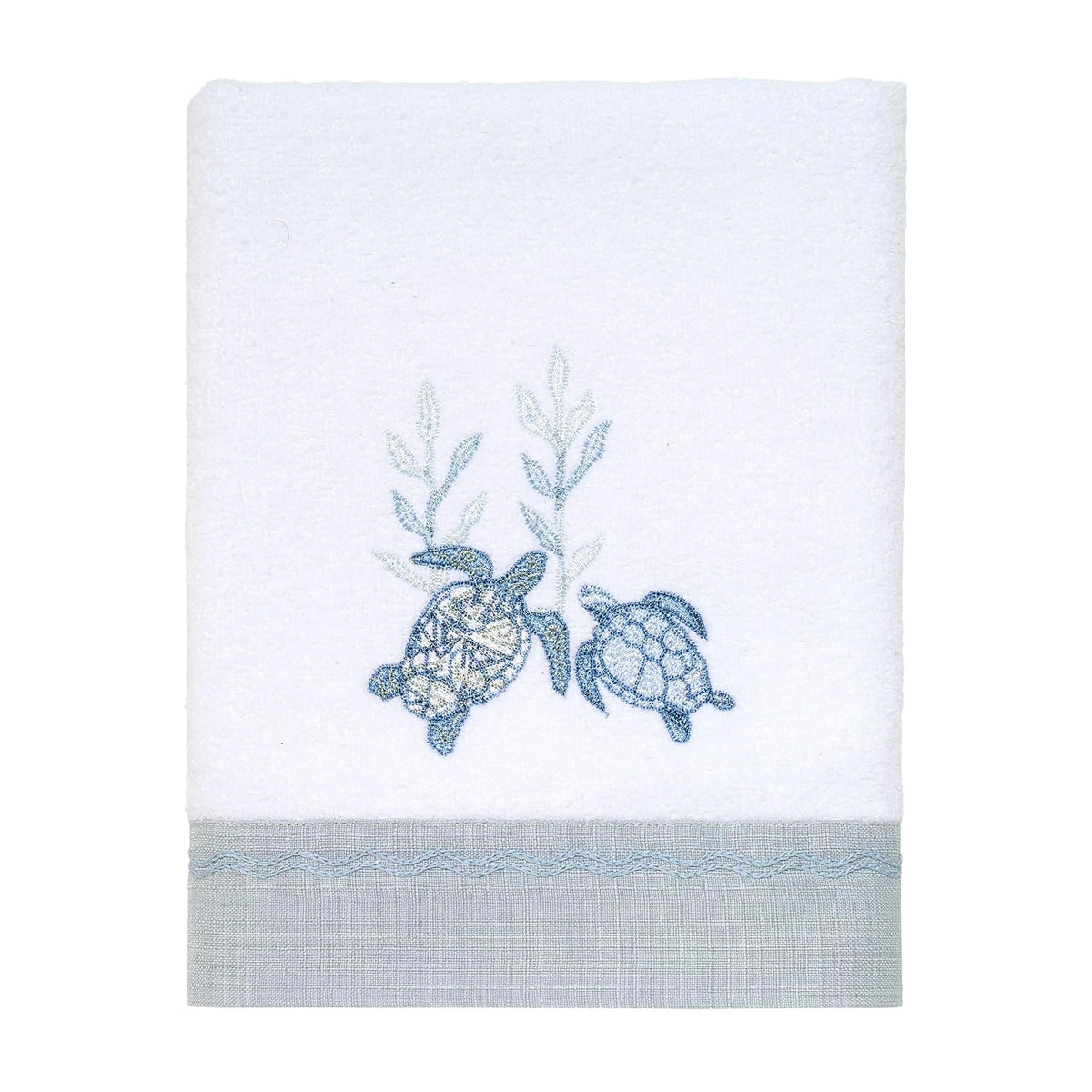 Avanti Linens - Toalla de Mano, Toalla de algodón Suave y Absorbente (colección Caicos, Blanco óptico), 30 x 16 Pulgadas