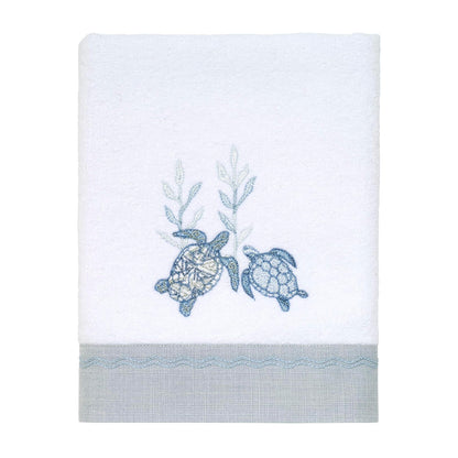Avanti Linens - Toalla de Mano, Toalla de algodón Suave y Absorbente (colección Caicos, Blanco óptico), 30 x 16 Pulgadas