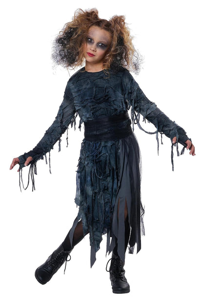 Disfraz de Zombi para niña, Talla S