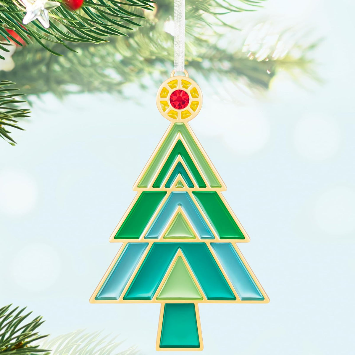 Hallmark - Adorno de Navidad 2024, árbol de Navidad, Regalo Familiar