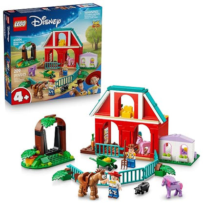 LEGO | Disney y Pixar Toy Story 5 Rancho Ecuestre de Blaze – Set de Construcción de Juguetes – Juego con Caballeriza Construible, Woody y Jessie para Niñas y Niños – 43304