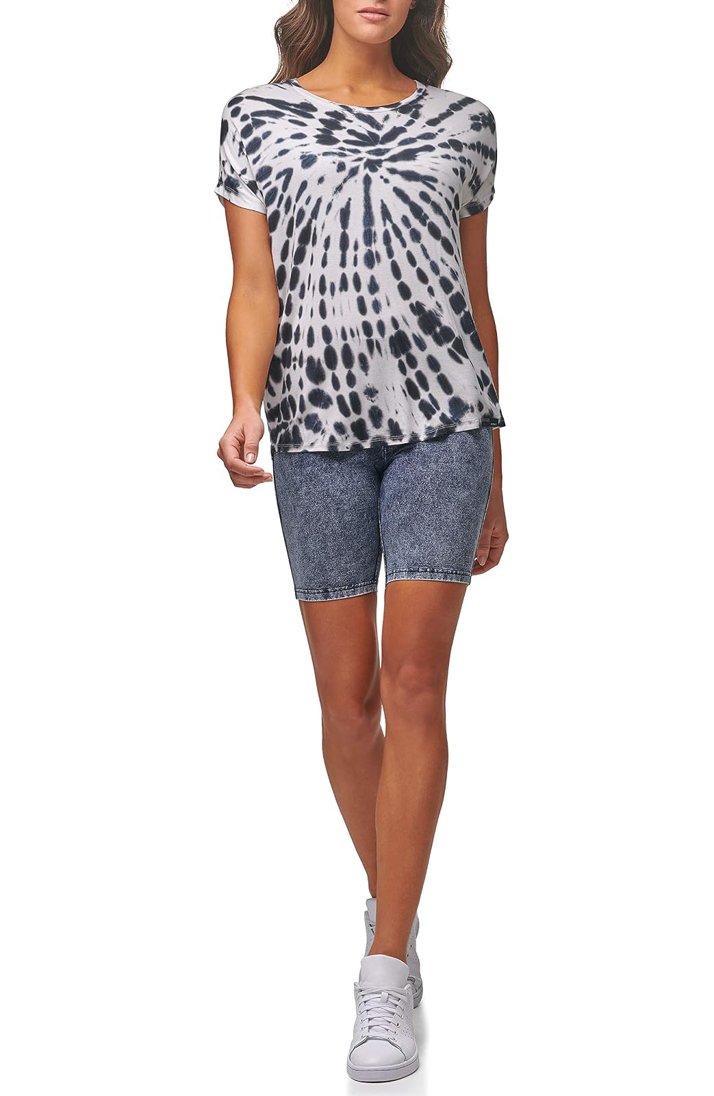 Marc New York Performance Camiseta de Manga Corta Tie Dye Camiseta para Mujer