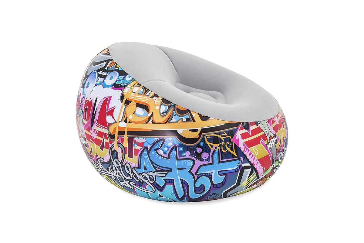 Inflate-A-Chair Graffiti Air Chair 1.12m x 1.12m x 66cm