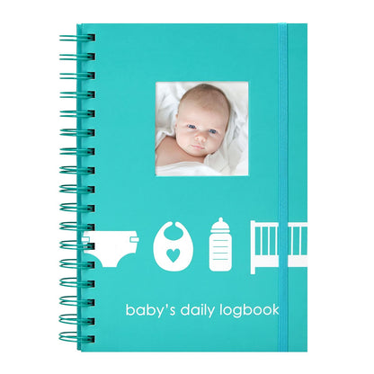 Pearhead - Libro diario para bebé, 50 páginas fáciles de llenar para rastrear y controlar el horario de tu bebé recién nacido, rastreador diario para nuevos padres