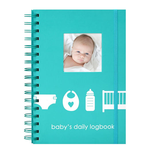 Pearhead - Libro diario para bebé, 50 páginas fáciles de llenar para rastrear y controlar el horario de tu bebé recién nacido, rastreador diario para nuevos padres