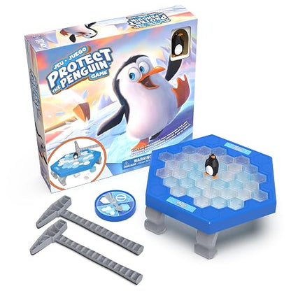 Spin Master Games, Protege al Pingüino - Juego de Estrategia y Suerte para niños, Juegos de Mesa para preescolares, diversión Familiar para 2 a 4 Jugadores, Edades a Partir de 4 años