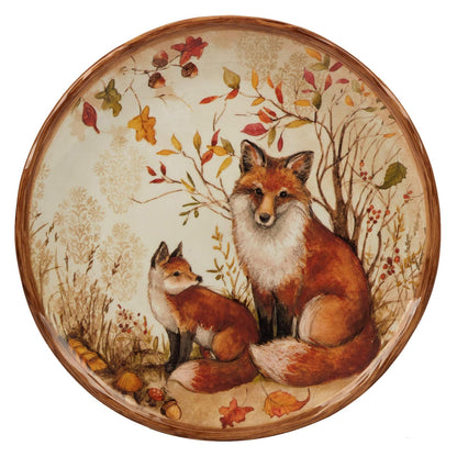 Certified International Pine Forest - Platos de ensalada/postre de 8.5 pulgadas, medianos, surtidos, juego de 4