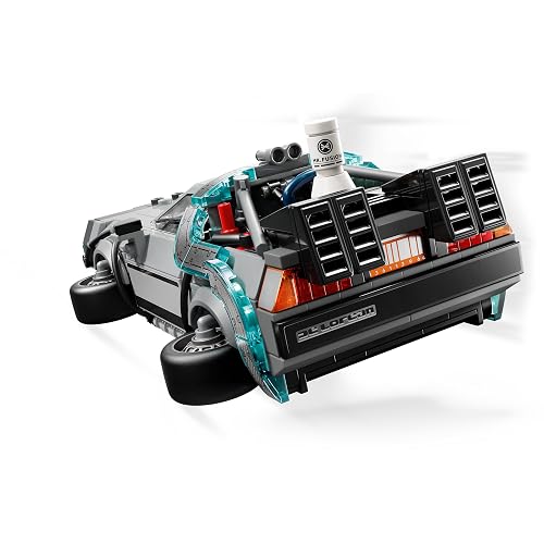 LEGO Speed Champions Máquina del Tiempo de Volver al Futuro – Auto de Juguete – 2 Minifiguras: Marty Mcfly y el Doc Brown – Set de Construcción para Niños Mayores de 9 Años – 77256