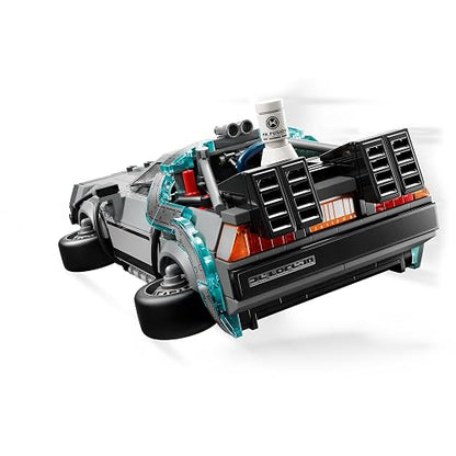 LEGO Speed Champions Máquina del Tiempo de Volver al Futuro – Auto de Juguete – 2 Minifiguras: Marty Mcfly y el Doc Brown – Set de Construcción para Niños Mayores de 9 Años – 77256