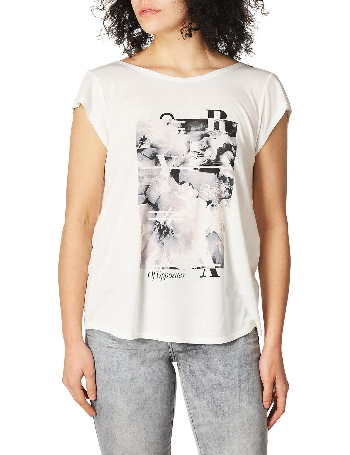 RVCA Camiseta de Manga Corta con diseño de Flores