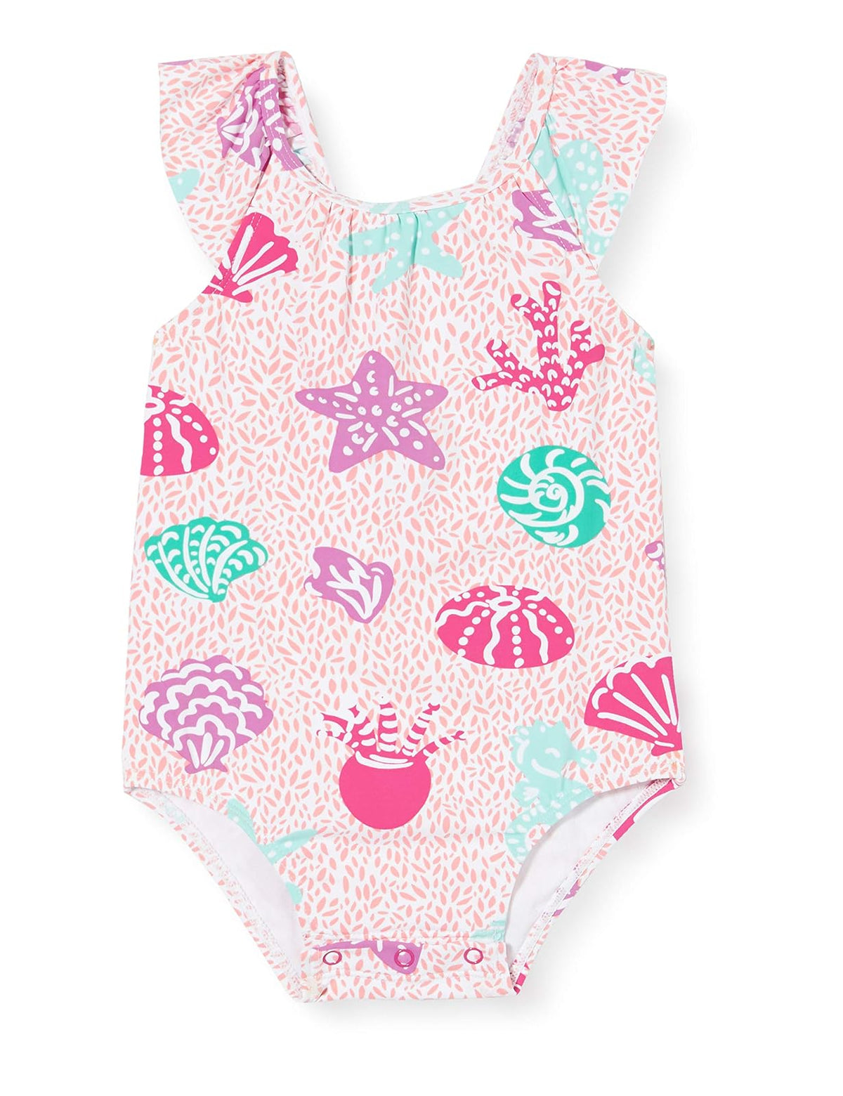 Hatley Traje de baño con Volantes. Traje de Bao de una Sola Pieza para bebés niñas