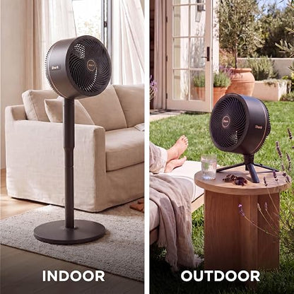 SHARK, Ventilador FlexBreeze, Portátil, Inalámbrico y con Cable, Batería de Hasta 24 h, Transformable, Silencioso, Interior y Exterior, Control Remoto, Accesorio de Nebulización, Color Gris, FA222