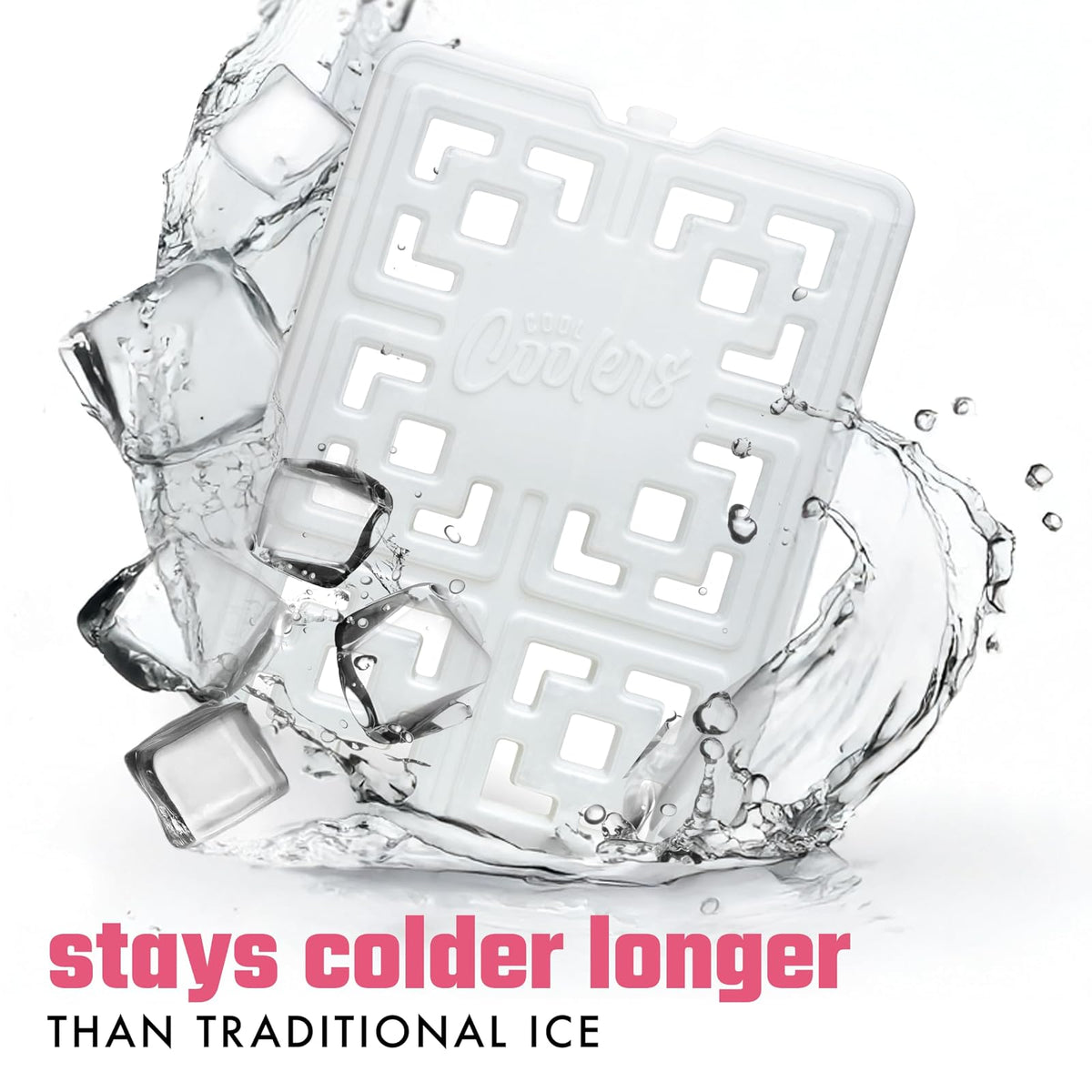 Fit & Fresh Cool Coolers Fashion Ice by, Bolsas de Hielo Delgadas, diseño único de Bolsa de Hielo para Mujer, Bolsas de Hielo Reutilizables Que ahorran Espacio para loncheras, Paquetes de Hielo