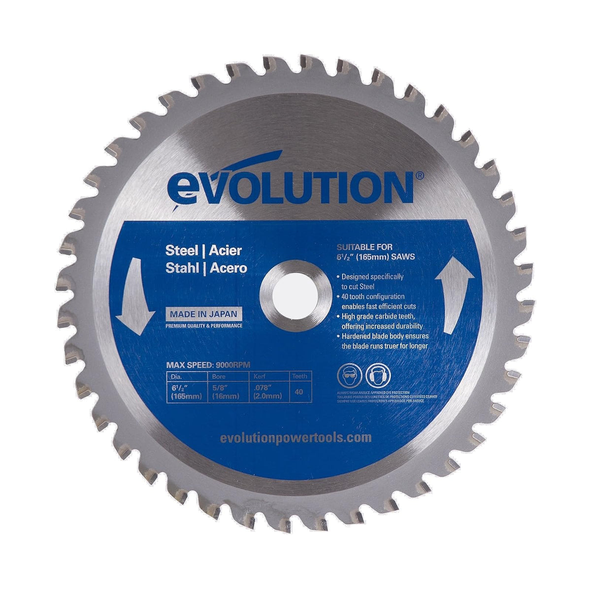 Evolution Power Tools Hoja de Sierra para Corte de Metal - 6-1 - 2 Inch - 40-Tooth