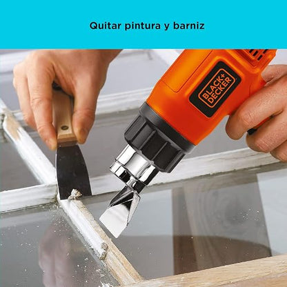BLACK+DECKER Pistola de Calor Eléctrica, 1500W, Tipo Pistola Portátil, HG1500