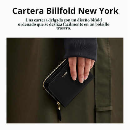 COACH Billetera para mujer, B4/Tan Rust, Una talla, Billetera plegable