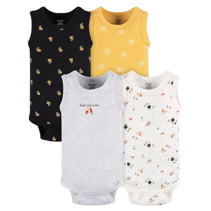 Gerber Paquete de 5 Playeras de Manga Corta para Bebé - 6-9 Meses - Patio trasero Bbq