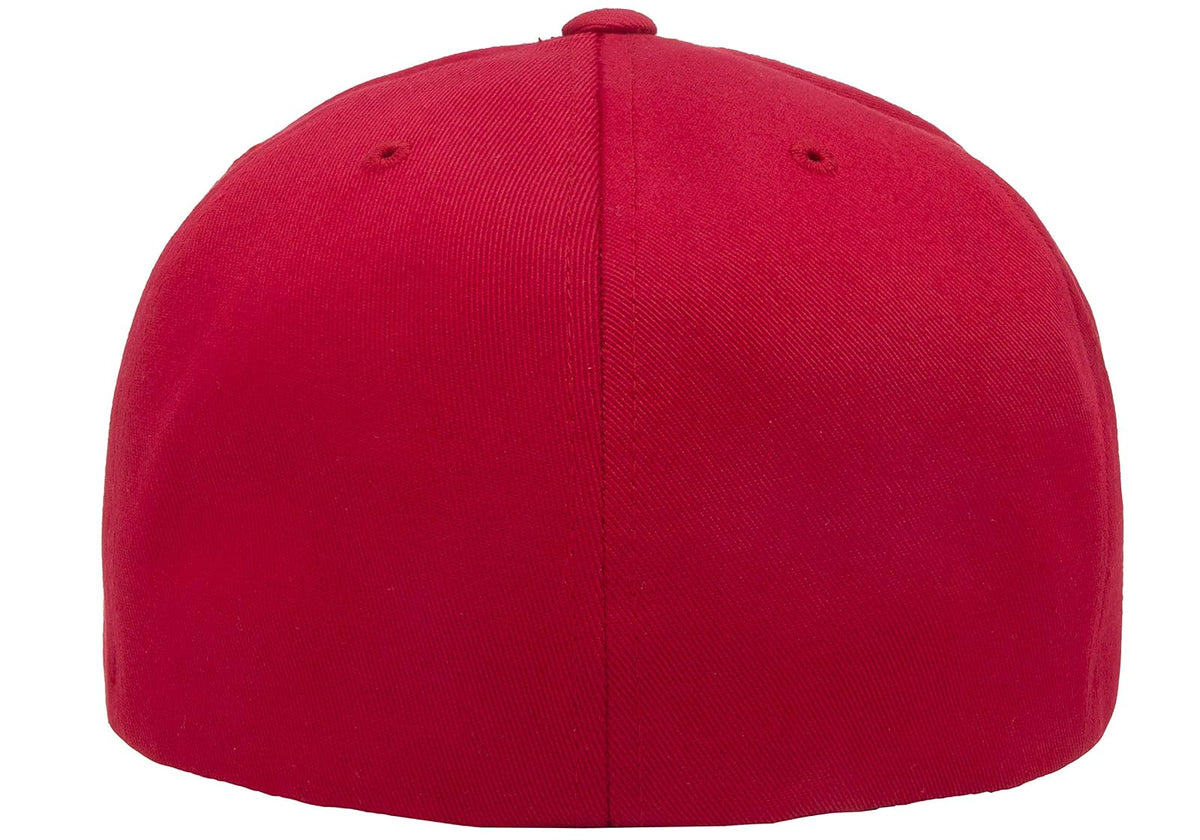 Flexfit Pro-béisbol en el Campo Gorro/Sombrero para para Hombre | Buckram duro, estructurado, espalda cerrada, ajuste elástico, pico plateado