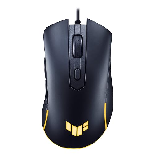 ASUS Mouse Gaming TUF Gaming M3 Gen IIncon Cable, 59 g, Ligero, Resistente al Polvo y al Agua IP56, Protector Antibacteriano, Sensor óptico 8K dpi, 6 Botones programables, Color Negro