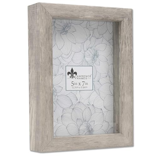 Lawrence Frames - Marco de Sombra, 5 x 7 Pulgadas, Color Gris Natural