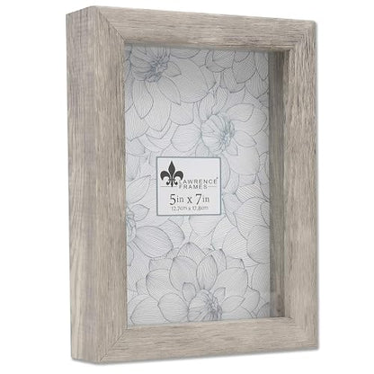 Lawrence Frames - Marco de Sombra, 5 x 7 Pulgadas, Color Gris Natural