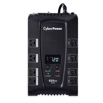 CyberPower CP825AVRLCD Intelligent LCD UPS 825VA 450W AVR Compact