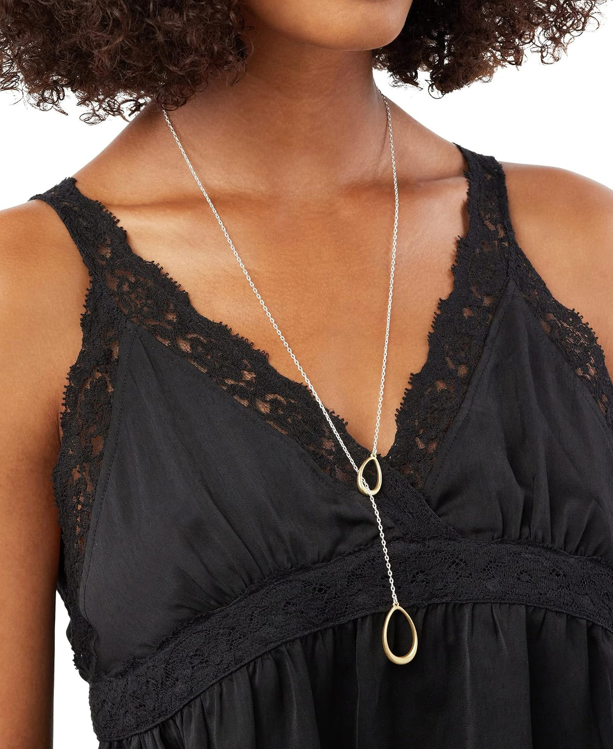 Lucky Brand Womens Teardrop Necklace