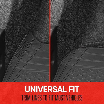 Motor Trend MTMT-680-BK FlexTough TrunkShield Alfombrilla para Maletero Todo Clima para SUV y Sedán, Negro