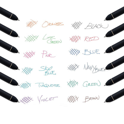 Pentel EnerGel Kuro Bolígrafo de gel líquido, línea media de 0,7 mm, tinta surtida, paquete de 8 (BL437R1BP8M)