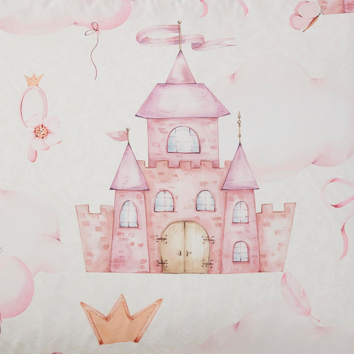Juego de Ropa de Cama para niños y niñas, Juego de sábanas y edredón Estampados, tamaño Individual, Princesa de Cuento de Hadas