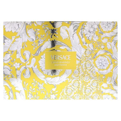 Versace Eros Energy by Versace for Men - 3 Pc Gift Set 3.4oz EDP Spray, 0.33oz EDP Spray (Mini), Trousse