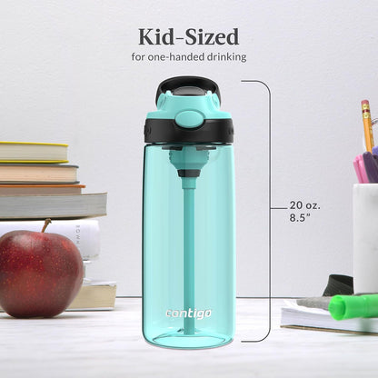 Contigo Aubrey - Botella de agua a prueba de fugas, 20 onzas, paquete de 2 jade/regaliz y enebro/jade