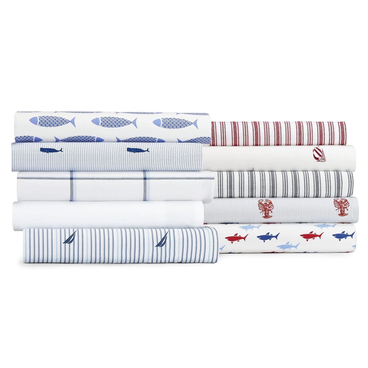 Nautica Plot Sheet Set, Twin X-Large, Dark Blue