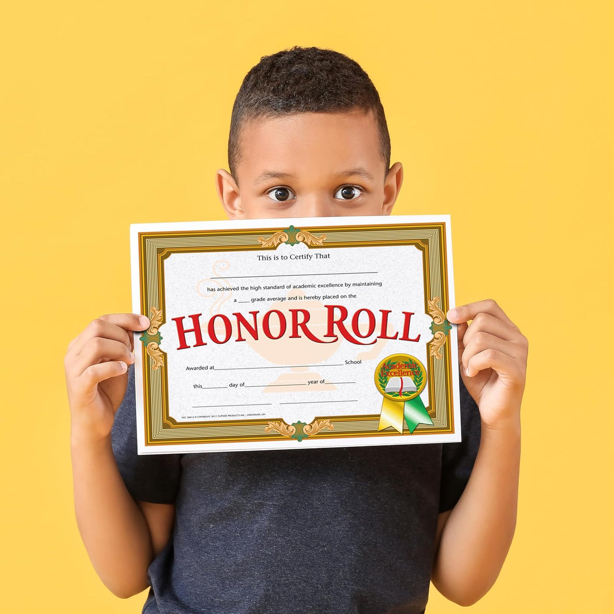 HAYES ESCHOOL PUBLISHING Honor Roll Certificate, 8-1/2 x 11 pulgadas, papel, paquete de 30, tinta azul, micro punta de 0,5 mm