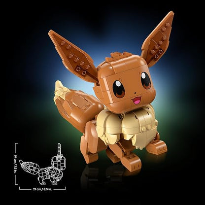 LEGO Pokémon Eevee – Kit de Construcción – Detallada Figura Articulada de un Pokémon – Artículo Coleccionable – Regalo Adultos Basado en los Videojuegos – 72151