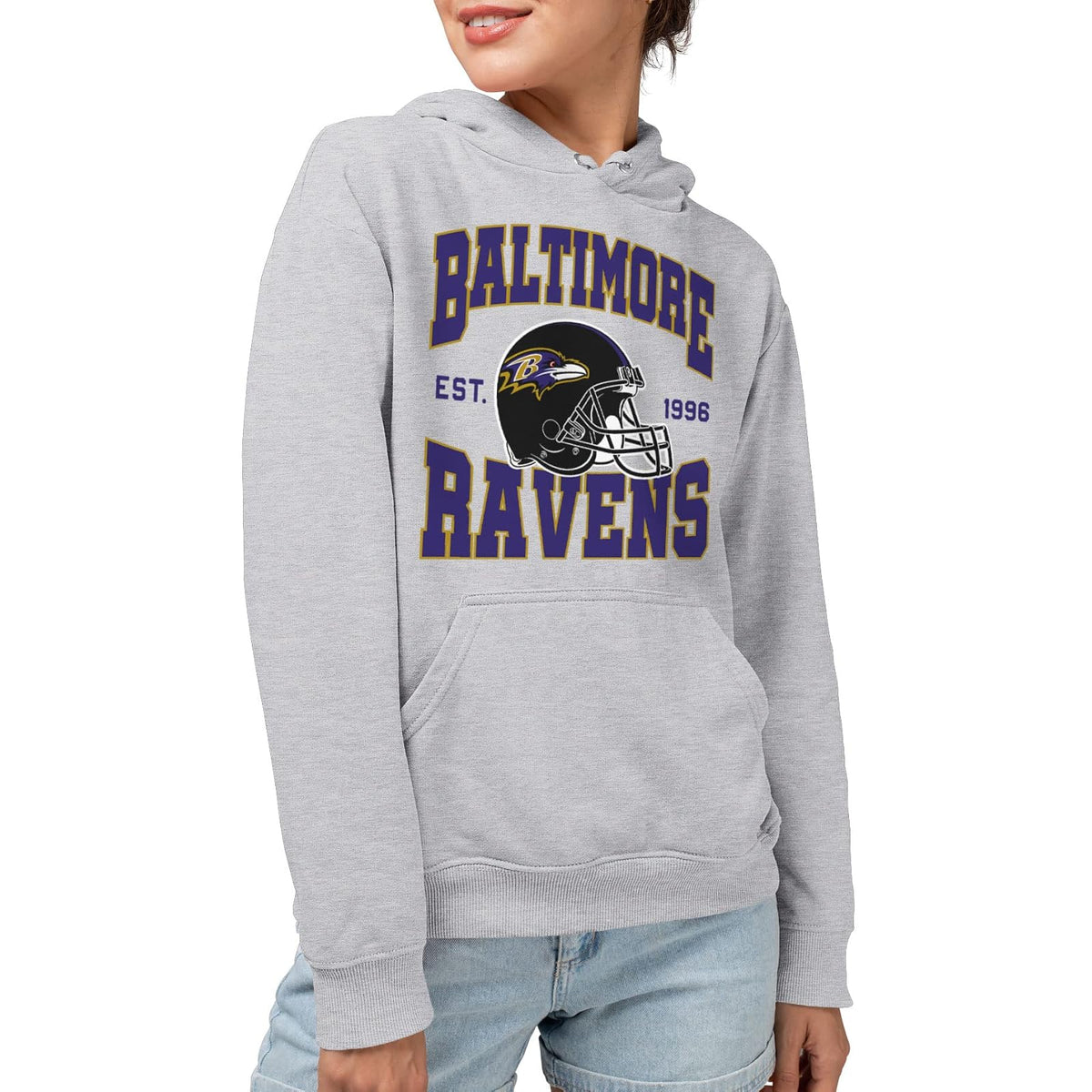 Junk Food Baltimore Ravens Team Helmet - Sudadera con Capucha para Adulto Sudadera con Capucha Unisex Adulto