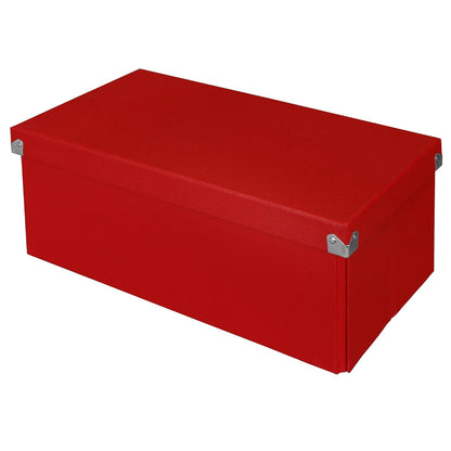Samsill PNS-05-LS-RD Caja de Almacenamiento y Archivo, 15.5" x 81/4" x 6", color Rojo - Essential - Rojo
